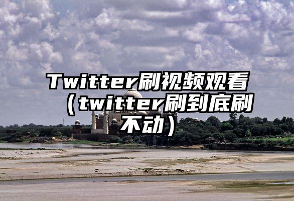 Twitter刷视频观看（twitter刷到底刷不动）