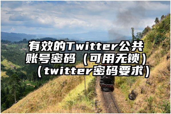 有效的Twitter公共账号密码（可用无锁）（twitter密码要求）