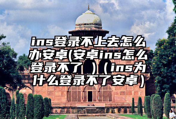 ins登录不上去怎么办安卓(安卓ins怎么登录不了 )（ins为什么登录不了安卓）