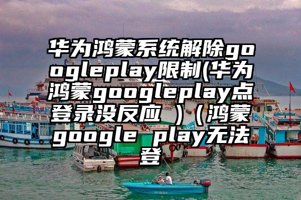 华为鸿蒙系统解除googleplay限制(华为鸿蒙googleplay点登录没反应 )（鸿蒙google play无法登