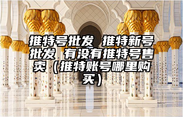 推特号批发 推特新号批发 有没有推特号售卖（推特账号哪里购买）