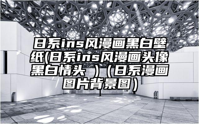 日系ins风漫画黑白壁纸(日系ins风漫画头像黑白情头 )（日系漫画图片背景图）