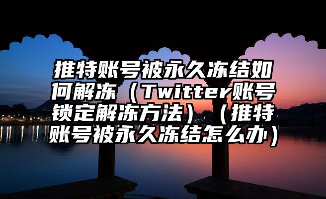 推特账号被永久冻结如何解冻（Twitter账号锁定解冻方法）（推特账号被永久冻结怎么办）