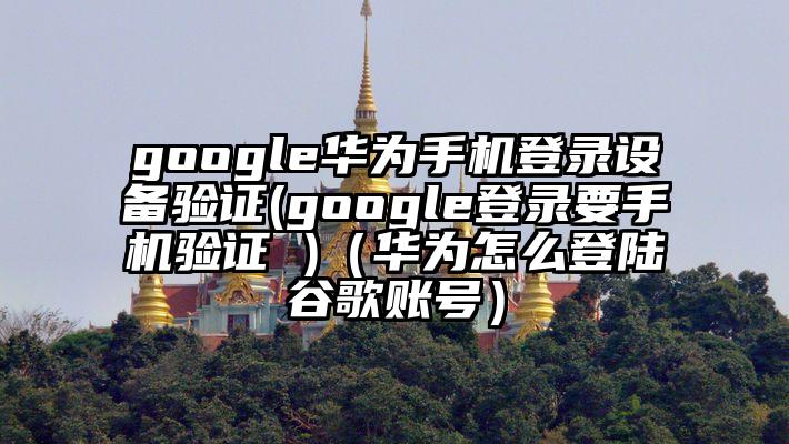 google华为手机登录设备验证(google登录要手机验证 )（华为怎么登陆谷歌账号）