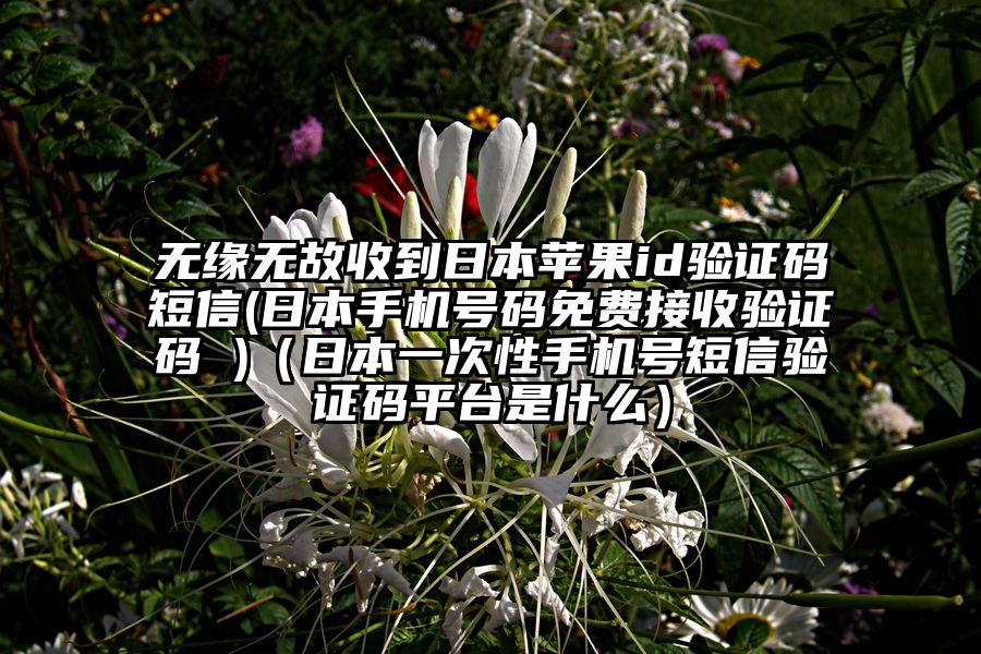 无缘无故收到日本苹果id验证码短信(日本手机号码免费接收验证码 )（日本一次性手机号短信验证码平台是什么）