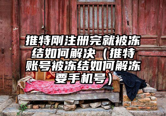 推特刚注册完就被冻结如何解决（推特账号被冻结如何解冻要手机号）