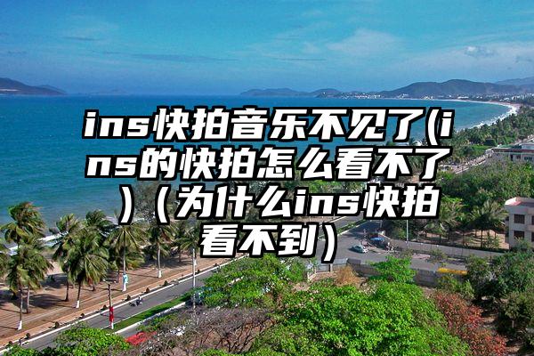 ins快拍音乐不见了(ins的快拍怎么看不了 )（为什么ins快拍看不到）