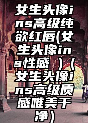 女生头像ins高级纯欲红唇(女生头像ins性感 )（女生头像ins高级质感唯美干净）