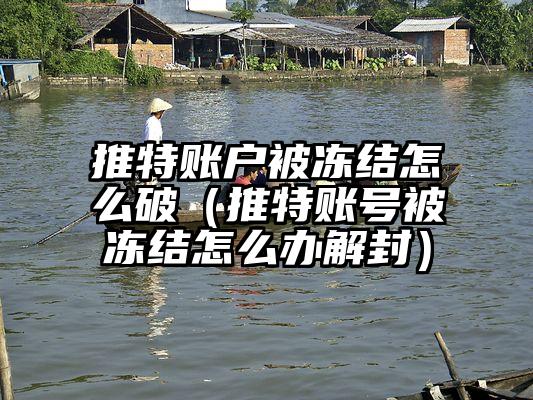推特账户被冻结怎么破（推特账号被冻结怎么办解封）