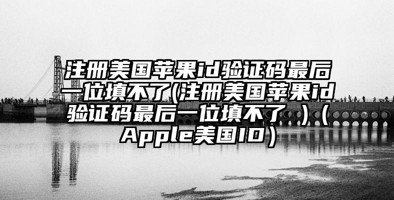 注册美国苹果id验证码最后一位填不了(注册美国苹果id验证码最后一位填不了 )（Apple美国ID）
