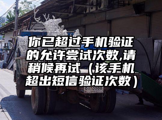 你已超过手机验证的允许尝试次数,请稍候再试（该手机超出短信验证次数）