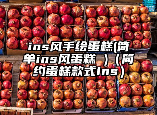 ins风手绘蛋糕(简单ins风蛋糕 )（简约蛋糕款式ins）