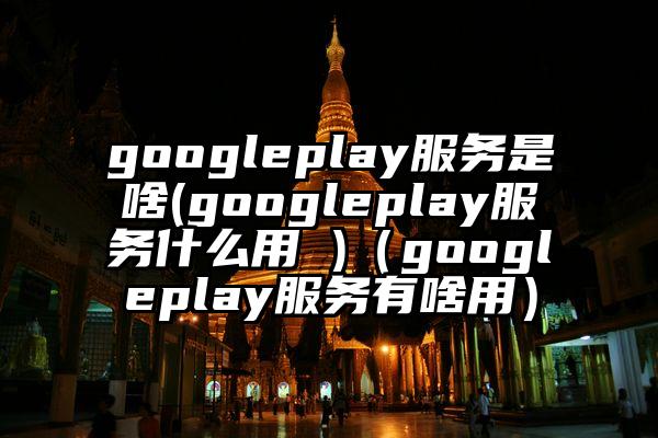 googleplay服务是啥(googleplay服务什么用 )（googleplay服务有啥用）
