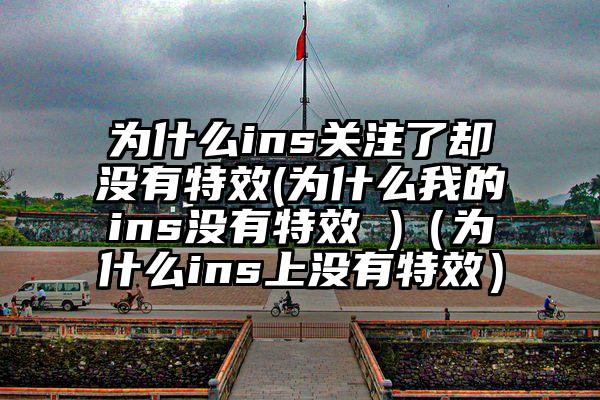 为什么ins关注了却没有特效(为什么我的ins没有特效 )（为什么ins上没有特效）