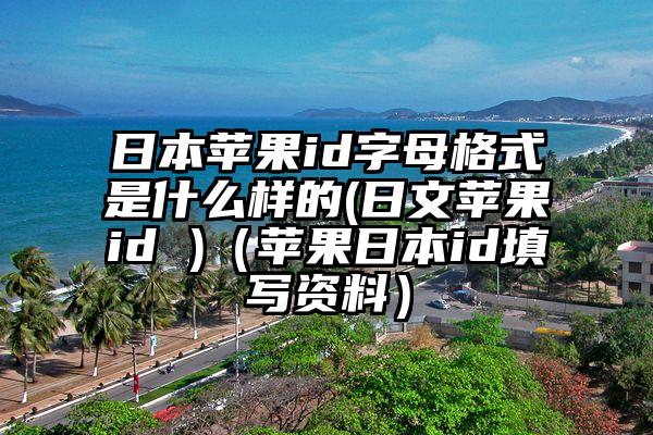 日本苹果id字母格式是什么样的(日文苹果id )（苹果日本id填写资料）