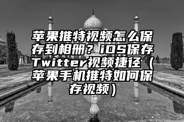 苹果推特视频怎么保存到相册？iOS保存Twitter视频捷径（苹果手机推特如何保存视频）