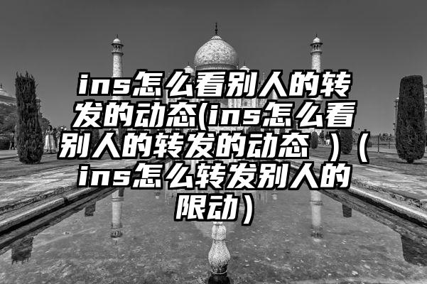 ins怎么看别人的转发的动态(ins怎么看别人的转发的动态 )（ins怎么转发别人的限动）