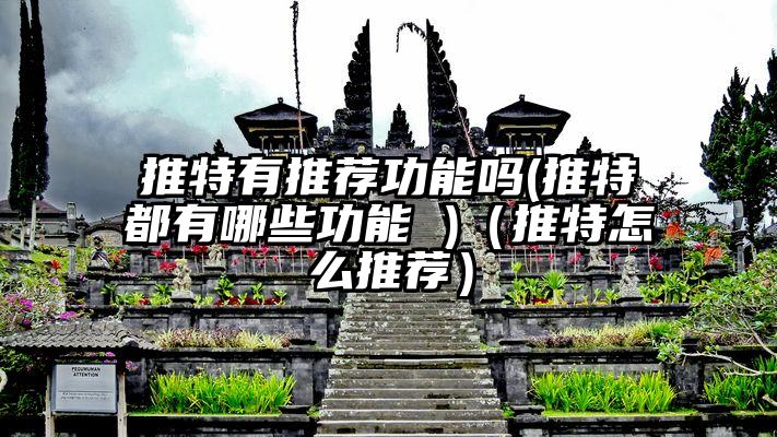 推特有推荐功能吗(推特都有哪些功能 )（推特怎么推荐）
