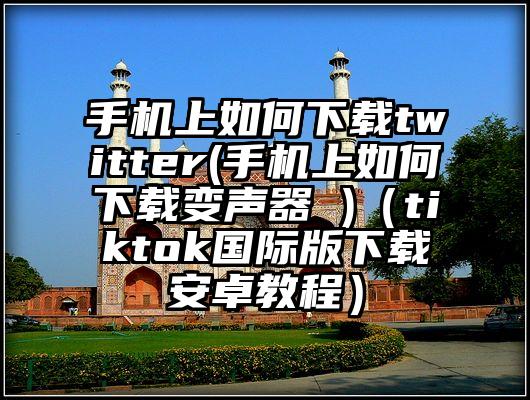 手机上如何下载twitter(手机上如何下载变声器 )（tiktok国际版下载安卓教程）