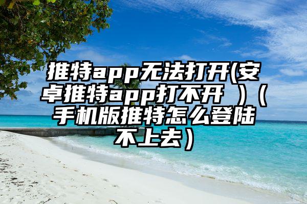 推特app无法打开(安卓推特app打不开 )（手机版推特怎么登陆不上去）