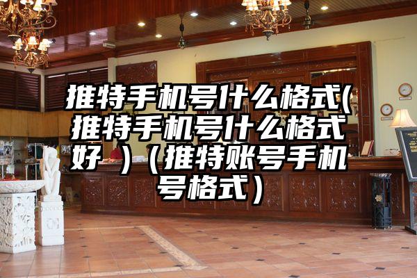 推特手机号什么格式(推特手机号什么格式好 )（推特账号手机号格式）