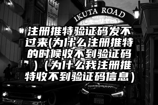 注册推特验证码发不过来(为什么注册推特的时候收不到验证码 )（为什么我注册推特收不到验证码信息）