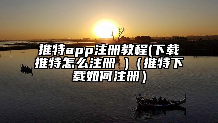 推特app注册教程(下载推特怎么注册 )（推特下载如何注册）