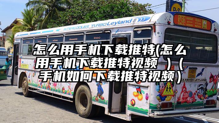 怎么用手机下载推特(怎么用手机下载推特视频 )（手机如何下载推特视频）