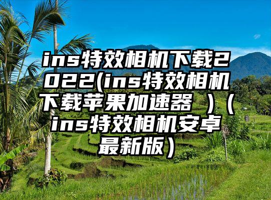 ins特效相机下载2022(ins特效相机下载苹果加速器 )（ins特效相机安卓最新版）