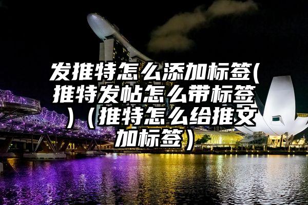 发推特怎么添加标签(推特发帖怎么带标签 )（推特怎么给推文加标签）