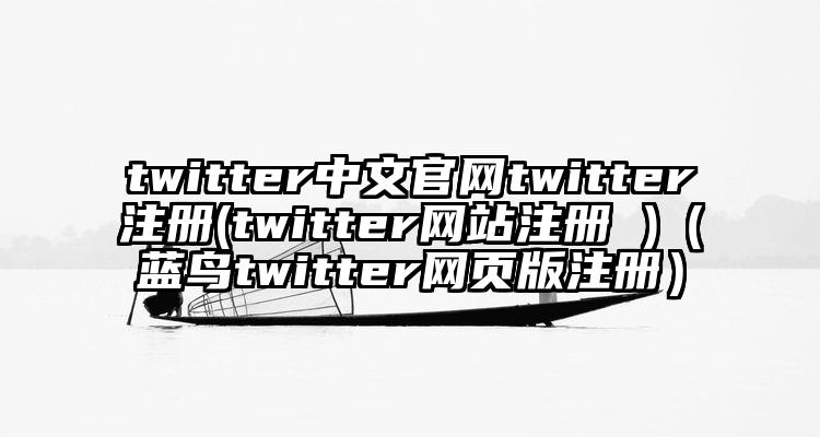 twitter中文官网twitter注册(twitter网站注册 )（蓝鸟twitter网页版注册）