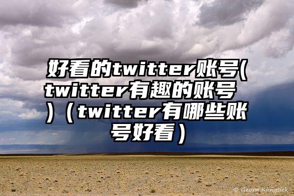 好看的twitter账号(twitter有趣的账号 )（twitter有哪些账号好看）