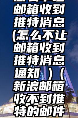 怎么不让邮箱收到推特消息(怎么不让邮箱收到推特消息通知 )（新浪邮箱收不到推特的邮件）