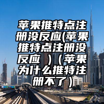 苹果推特点注册没反应(苹果推特点注册没反应 )（苹果为什么推特注册不了）