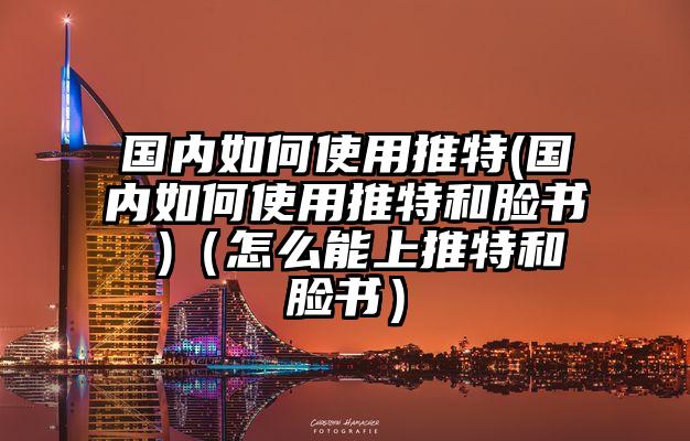 国内如何使用推特(国内如何使用推特和脸书 )（怎么能上推特和脸书）