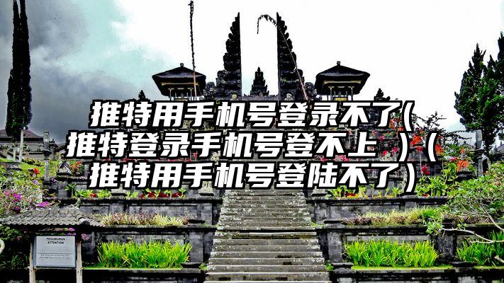 推特用手机号登录不了(推特登录手机号登不上 )（推特用手机号登陆不了）