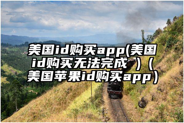 美国id购买app(美国id购买无法完成 )（美国苹果id购买app）