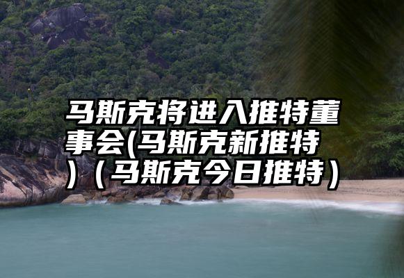 马斯克将进入推特董事会(马斯克新推特 )（马斯克今日推特）