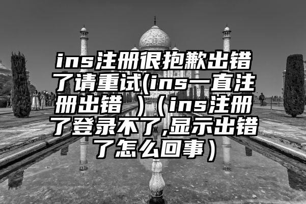 ins注册很抱歉出错了请重试(ins一直注册出错 )（ins注册了登录不了,显示出错了怎么回事）