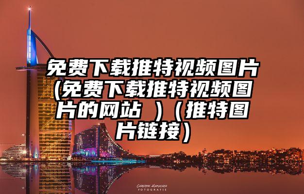 免费下载推特视频图片(免费下载推特视频图片的网站 )（推特图片链接）