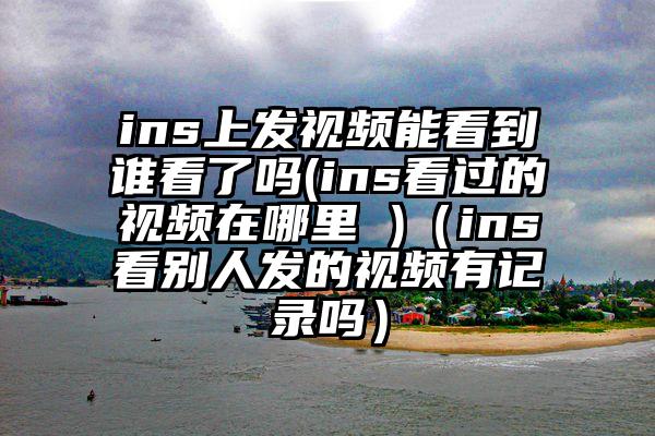 ins上发视频能看到谁看了吗(ins看过的视频在哪里 )（ins看别人发的视频有记录吗）