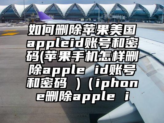 如何删除苹果美国appleid账号和密码(苹果手机怎样删除apple id账号和密码 )（iphone删除apple i