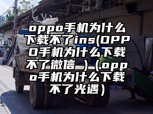 oppo手机为什么下载不了ins(OPPO手机为什么下载不了微信 )（oppo手机为什么下载不了光遇）