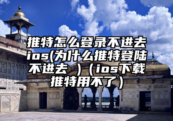 推特怎么登录不进去ios(为什么推特登陆不进去 )（ios下载推特用不了）