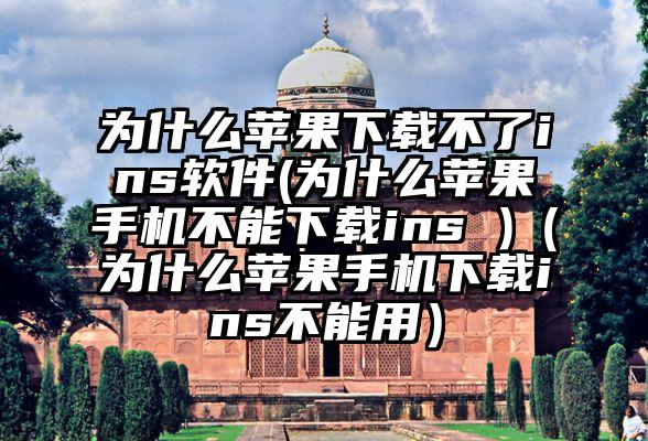 为什么苹果下载不了ins软件(为什么苹果手机不能下载ins )（为什么苹果手机下载ins不能用）