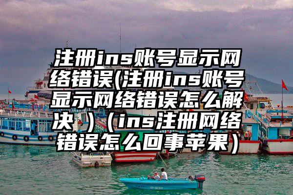 注册ins账号显示网络错误(注册ins账号显示网络错误怎么解决 )（ins注册网络错误怎么回事苹果）