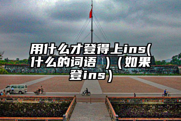 用什么才登得上ins(什么的词语 )（如果登ins）