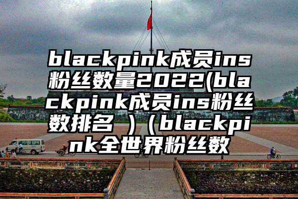 blackpink成员ins粉丝数量2022(blackpink成员ins粉丝数排名 )（blackpink全世界粉丝数