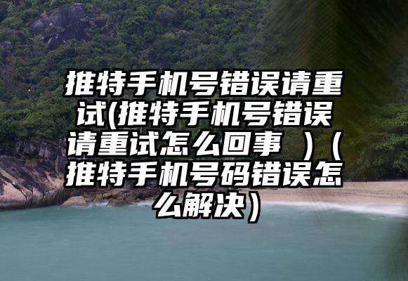 推特手机号错误请重试(推特手机号错误请重试怎么回事 )（推特手机号码错误怎么解决）