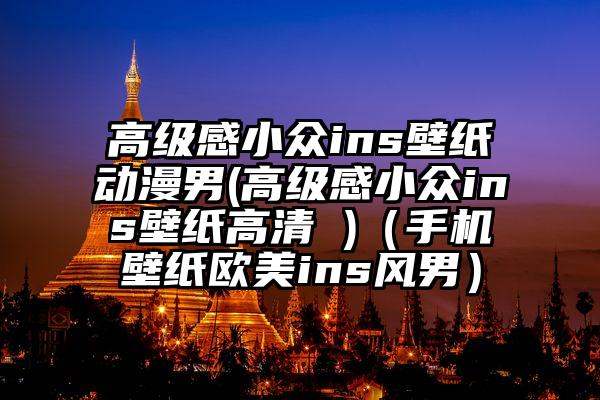 高级感小众ins壁纸动漫男(高级感小众ins壁纸高清 )（手机壁纸欧美ins风男）